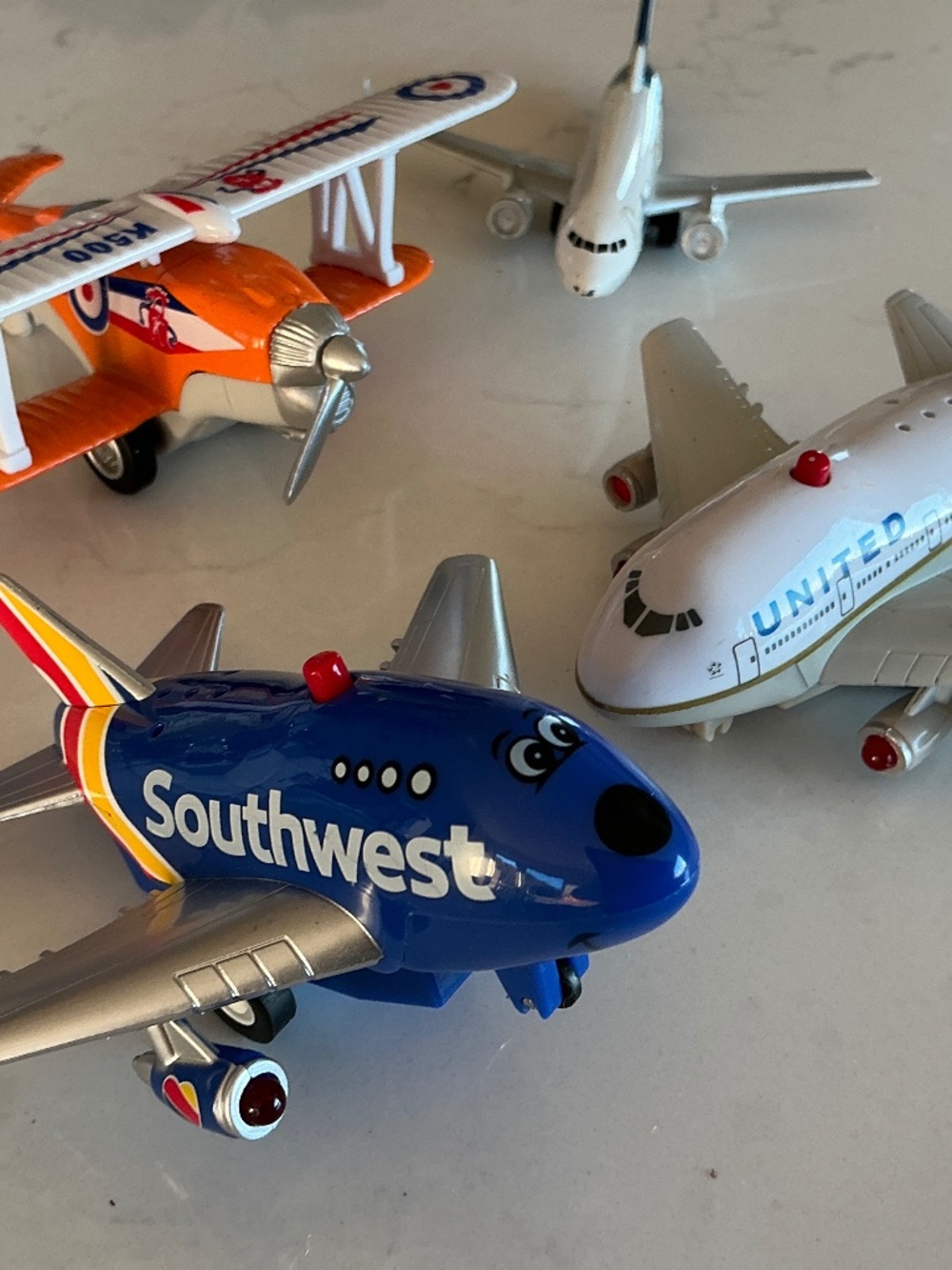 Collection of Toy Planes - Pull Back Planes light up.